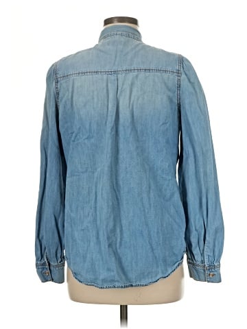 Scoop Long Sleeve Button-Down Shirt (view 2)