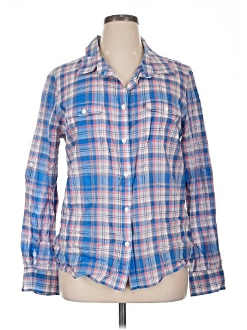 Moda International Long Sleeve Button-Down Shirt (view 1)