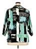Elementz Color Block Teal 3/4 Sleeve Blouse Size 2X - photo 2