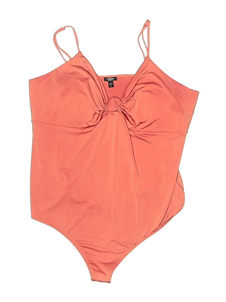 Pre-owned Express Bodysuit In Orange