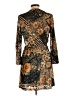 Zara Basic 100% Polyester Print Gold Casual Dress Size L - photo 2