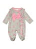 Unbranded 100% Polyester Gray Long Sleeve Onesie Size 0-3 mo - photo 1