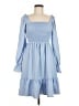 Shein 100% Polyester Blue Casual Dress Size 6 - photo 1