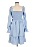Shein 100% Polyester Blue Casual Dress Size 6 - photo 2