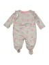 Unbranded 100% Polyester Gray Long Sleeve Onesie Size 0-3 mo - photo 2