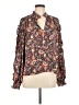 Evereve 100% Polyester Brown Long Sleeve Blouse Size M - photo 1