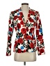 Vince Camuto Floral Red Blazer Size 2 - photo 1
