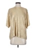 Zara Metallic Gold Short Sleeve Turtleneck Size S - photo 1