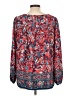 Ann Taylor LOFT Outlet 100% Polyester Red Long Sleeve Blouse Size L - photo 2