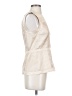 BCBGMAXAZRIA 100% Polyester Ivory Sleeveless Blouse Size S - photo 4