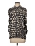 Club Monaco 100% Silk Animal Print Gray Blouse Size S (estimated) - photo 1