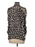 Club Monaco 100% Silk Animal Print Gray Blouse Size S (estimated) - photo 2
