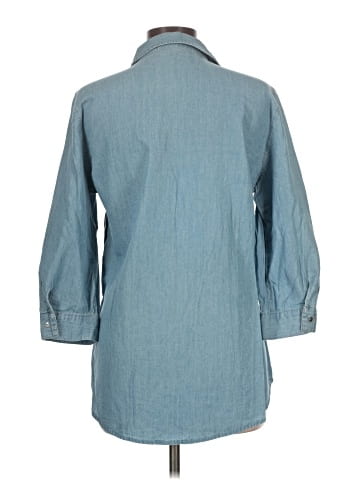 Vintage America Blues 3/4 Sleeve Button-Down Shirt (view 2)