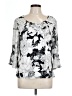 Assorted Brands Silver 3/4 Sleeve Blouse Size L - photo 1