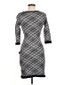 Jax Argyle Gray Casual Dress Size M - photo 2