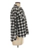 Love Notes 100% Cotton Checkered-gingham Black Long Sleeve Button-Down Shirt Size M - photo 4