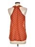Mine 100% Polyester Orange Sleeveless Blouse Size L - photo 2