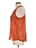 Mine 100% Polyester Orange Sleeveless Blouse Size L - photo 5