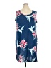 Serra Tropical Blue Casual Dress Size XXL - photo 1