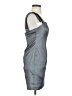 Betsy & Adam Stars Gray Silver Cocktail Dress Size 8 - photo 4