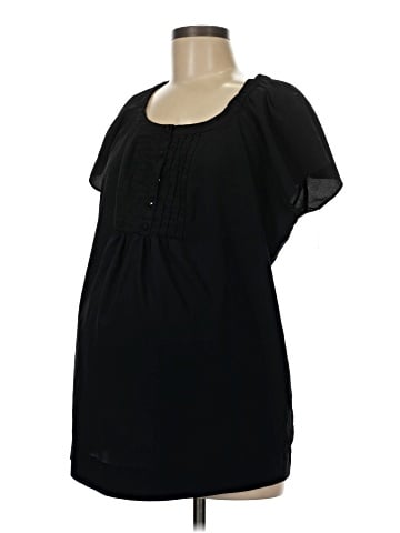 Liz Lange Maternity for Target Short Sleeve Henley (view 1)