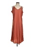 A New Day 100% Polyester Solid Orange Pink Casual Dress Size S (estimated) - photo 1