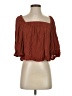 MNG Brown 3/4 Sleeve Blouse Size 2 - photo 1