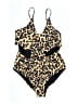 Unbranded Animal Print Gold One Piece Swimsuit Size L - photo 1