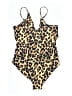 Unbranded Animal Print Gold One Piece Swimsuit Size L - photo 2
