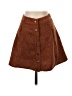 Shein Solid Brown Casual Skirt Size XS - photo 1
