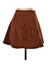 Shein Solid Brown Casual Skirt Size XS - photo 2