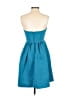 David's Bridal 100% Polyester Solid Teal Cocktail Dress Size 4 - photo 2