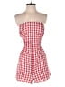 Shein Checkered-gingham Red Romper Size S - photo 1