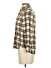 MELLODAY Plaid Gold Long Sleeve Blouse Size XS - photo 5