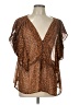 Topshop 100% Polyester Brown Sleeveless Blouse Size 10 - photo 1