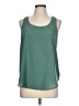 Mine 100% Polyester Green Sleeveless Blouse Size L - photo 1