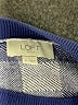 Ann Taylor LOFT Outlet 100% Cotton Checkered-gingham Blue Pullover Sweater Size M - photo 6