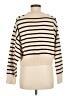 Olivaceous Stripes Ivory Turtleneck Sweater Size M - photo 2