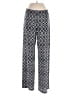 New Directions Print Blue Casual Pants Size L - photo 1