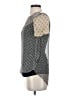 Ella Moss 100% Rayon Silver Short Sleeve Blouse Size S - photo 5