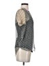 Ella Moss 100% Rayon Silver Short Sleeve Blouse Size S - photo 4