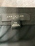 Ann Taylor 100% Polyester Solid Black Casual Skirt Size XL - photo 3