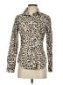 J.Crew Animal Print Brown Long Sleeve Blouse Size 2 - photo 1