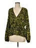 Only 100% Polyester Yellow Long Sleeve Blouse Size EU 38 / US 8 - photo 1