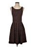 Deletta Animal Print Brown Cocktail Dress Size XS - photo 1