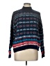 Ann Taylor LOFT Print Blue Pullover Sweater Size L - photo 1