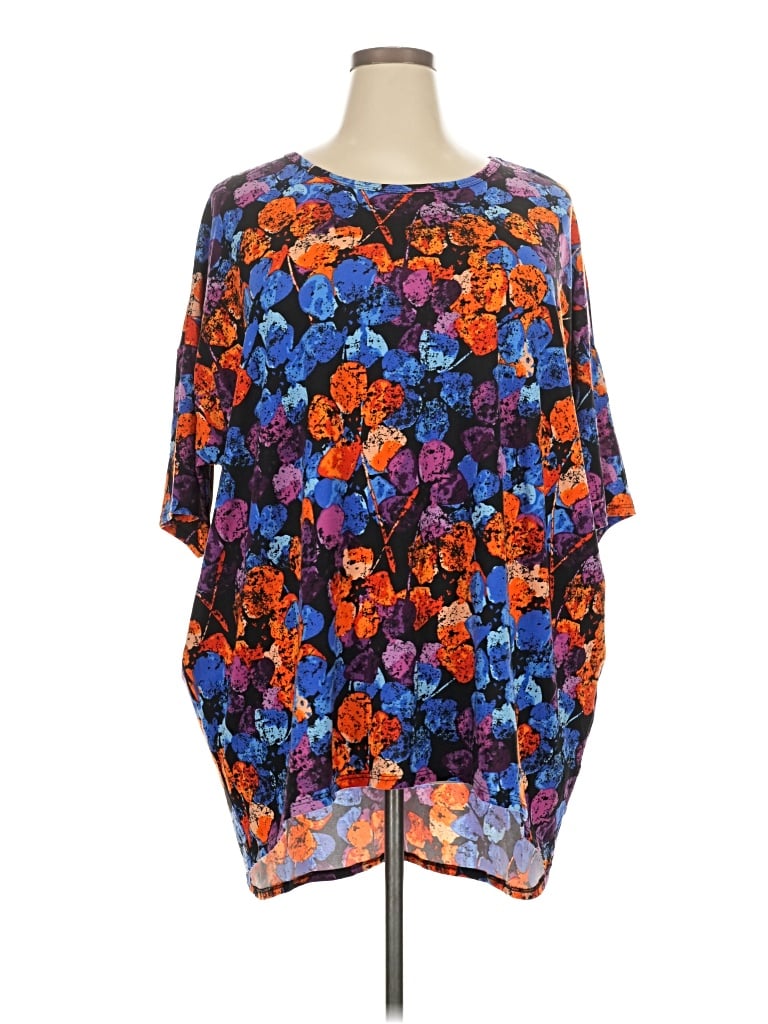 Pre-owned Lularoe 3/4 Sleeve Blouse In Blue