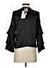 Gracia 100% Polyester Black 3/4 Sleeve Blouse Size S - photo 2