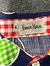 Neiman Marcus Print Blue Long Sleeve Button-Down Shirt Size 14 - photo 3