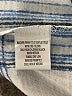 Inspire 100% Polyester Plaid Blue 3/4 Sleeve Blouse Size L - photo 8